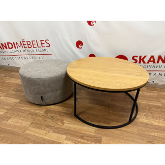 Coffee table and pouf set (Exposition) Coffee table and pouf set (Exposition)